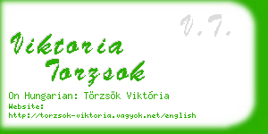 viktoria torzsok business card